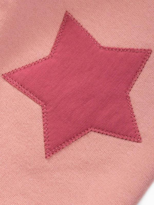 Kite Girls Organic Star Patch Joggers Cloudy Pink