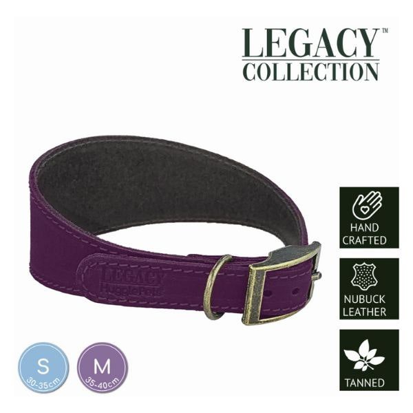 HugglePets Leather Hound Dog Collar - Merlot