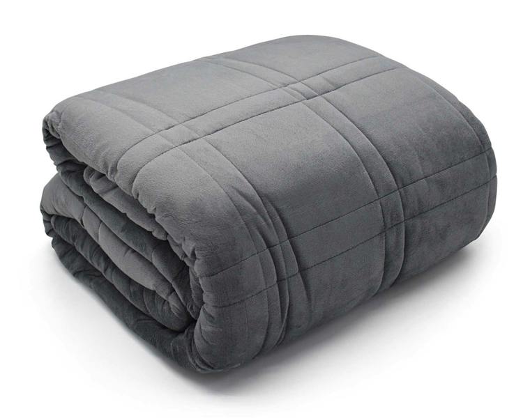 Velosso Cosy Charcoal Thermal Velour Blanket - Soft Fabric, Machine Washable