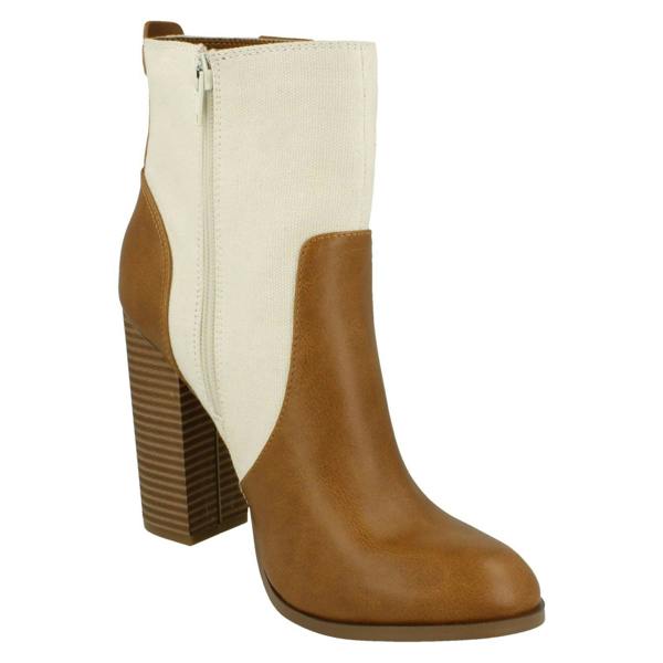 Anne Michelle Ladies Anne Michelle Block Heel Ankle Boots