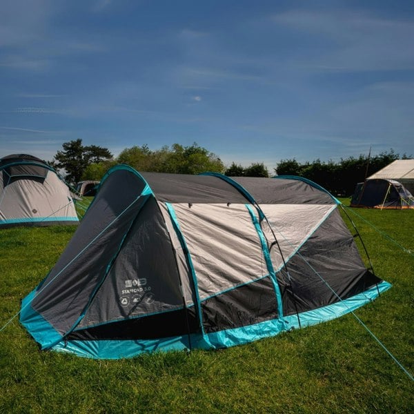 Outside the Stafford 3.0 OLPRO x Ed Stafford poled tent