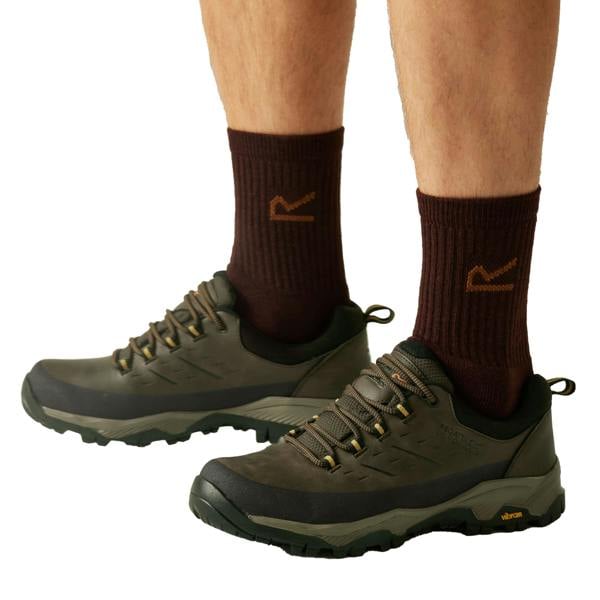 Regatta Mens Blake Low Walking Shoes - Peat/Wood - 