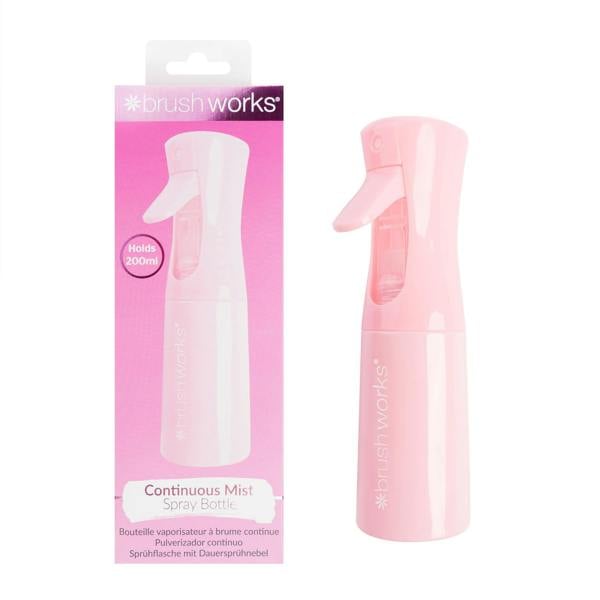 Brushworks Continuous Mist Spray Bottle - Pink