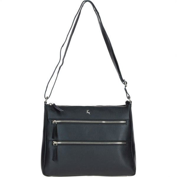 'Aintree' Genuine Leather Shoulder Bag: AJ3