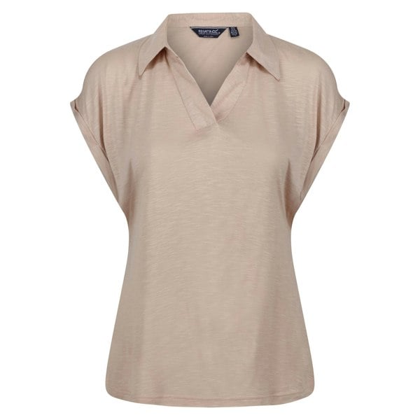 Regatta Womens/Ladies Lupine Collared T-Shirt - Sesame