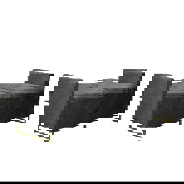 Dorel Home Skylar Sofa Bed in Velvet Grey