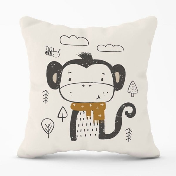 Warren Reed Single Monkey Forest Cushions