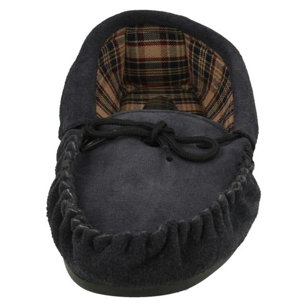 Mens Vamp Slippers Moccasin