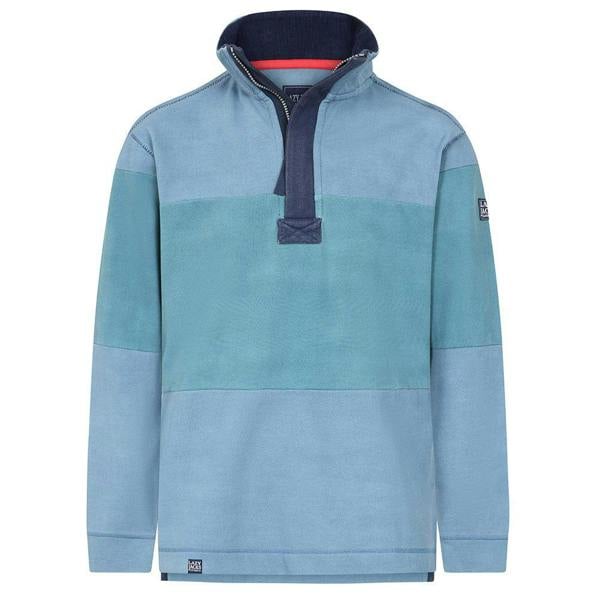 Lazy Jacks Mens Pique Sweatshirt - Peacock