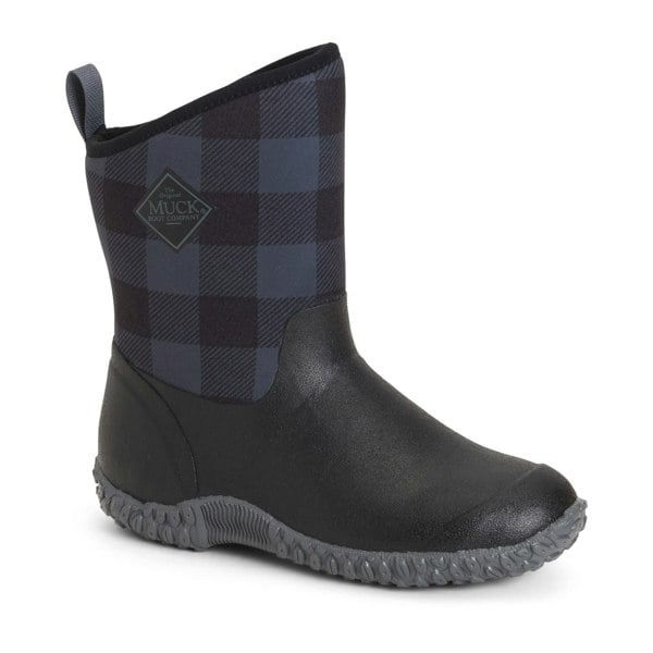 Muck Boots Muckster II Mid Women's Wellington Boots in Black/Grey Plaid