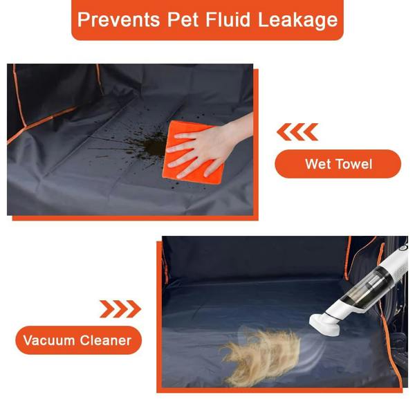 Dyzi Black Car Trunk Mat Waterproof Pet-Friendly Durable Boot cover