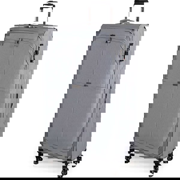 Gino Ferrari Omis Lightweight Soft Shell Suitcase with Wheels TSA Lock Hold Luggage