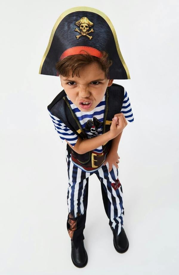 Vanilla Underground Blues Group Boys Multicoloured Pirate 3 Piece Costume