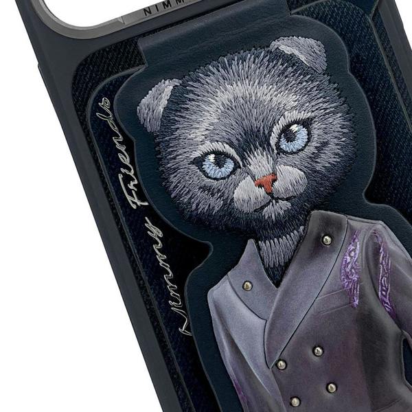 Nimmy Friends Nimmy Black Cat Magnetic Combo Case with Detachable MagSafe Card Holder Stand for iPhone 17 Pro Max 6.9" Black