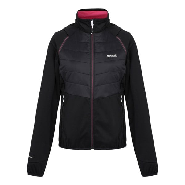 Regatta Womens/Ladies Steren II Hybrid Jacket - Black/Flamingo Pink