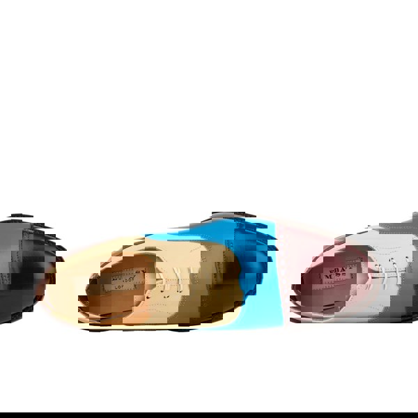 Embassy London Pembroke - Cream & Burgundy & Blue - Men’s Summer Toe Cap Shoe