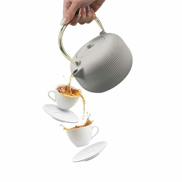 Cast Iron Teapot, 1 L | Matt Cream | Berlinger Haus BH8943