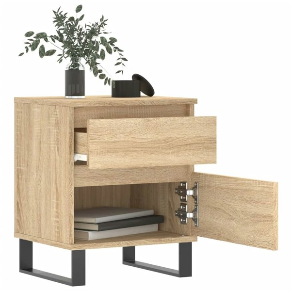 Berkfield Bedside Cabinet Sonoma Oak 40x35x50 cm Engineered Wood