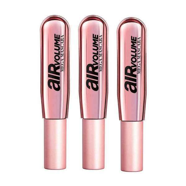 3 x L'Oreal Paris Air Volume Mega Mascara 9ml - 852 Black/Brown
