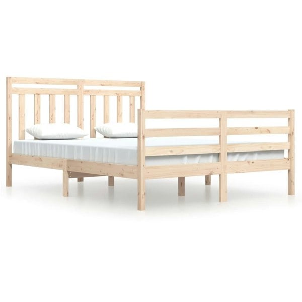 Berkfield Bed Frame Solid Wood 140x200 cm