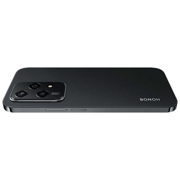 Black smartphone with 'HONOR' branding on a white background