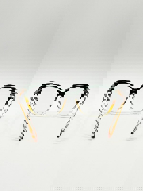 SVNX Green Tortoiseshell clear Lens Glasses