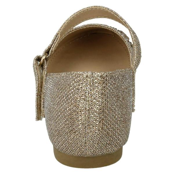 Spot On Girls Spot On Hook & Loop Bar Strap Diamante Ballerinas H2484
