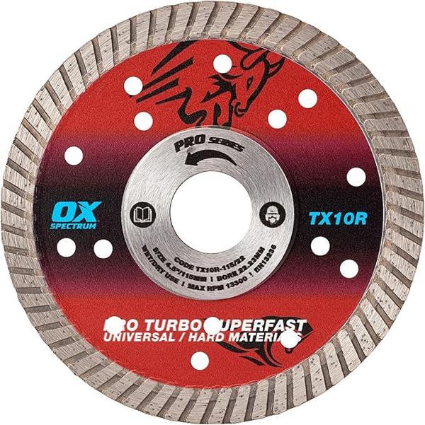 OX  TX10R 150-22mm  Spectrum Superior Turbo Diamond Blade