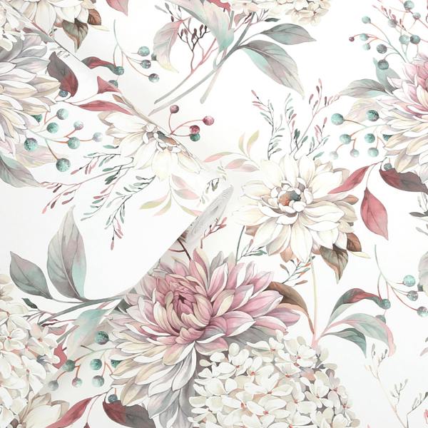 Laura Ashley Heatherwick Trail Grape Wallpaper