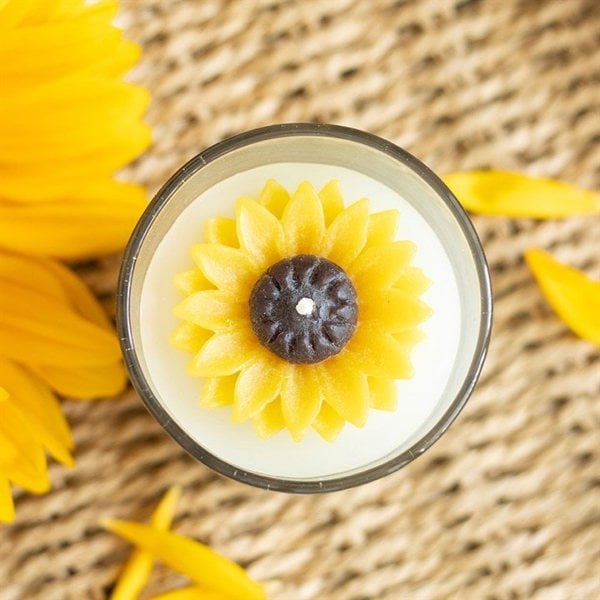 Serano You Are My Sunshine Candle with 3D Sunflower