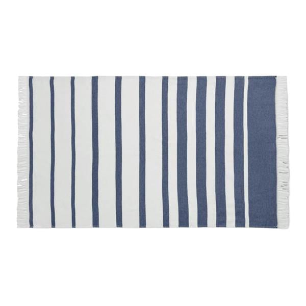 MidOcean Wave Hammam SeaQual Bath Towel - Blue - 