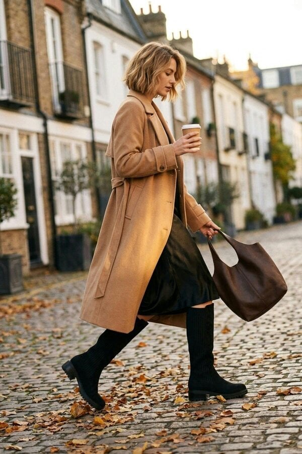 ikrush Aurelia Zip Up Knee High Boots