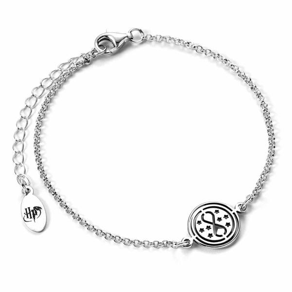 Harry Potter sterling silver Time Turner charm bracelet 