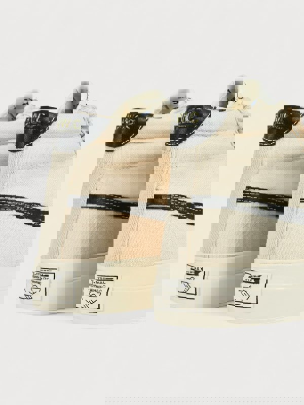 Stepney Workers Club Varden S-Strike Canvas Hi Tops Ecru Black - Mens