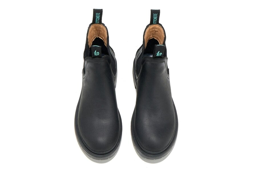 AMMONITE Women's Water-Resistant Chelsea Boots | Charmouth Black