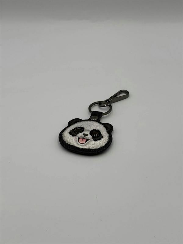 Nimmy Friends Nimmy Big Eye Cute Pet Travel Panda Face Airtag Keychain Black - N-XDY-YSK-06-A
