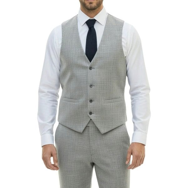 TruClothing IM33 - Men's 3 Piece Grey Tailored Fit Suit