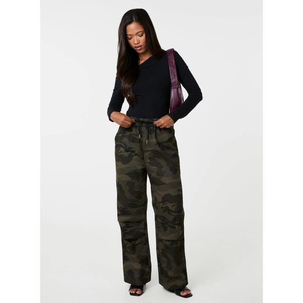 Pink Vanilla Camo Drawstring Trousers