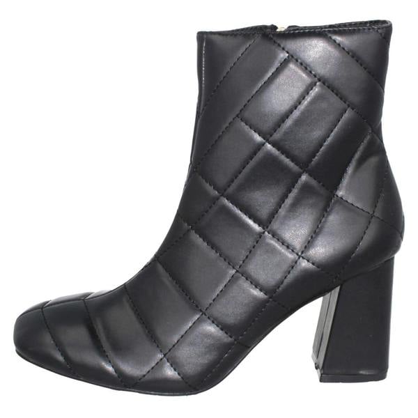 Spot On Ladies Spot On Block Heel Ankle Boots