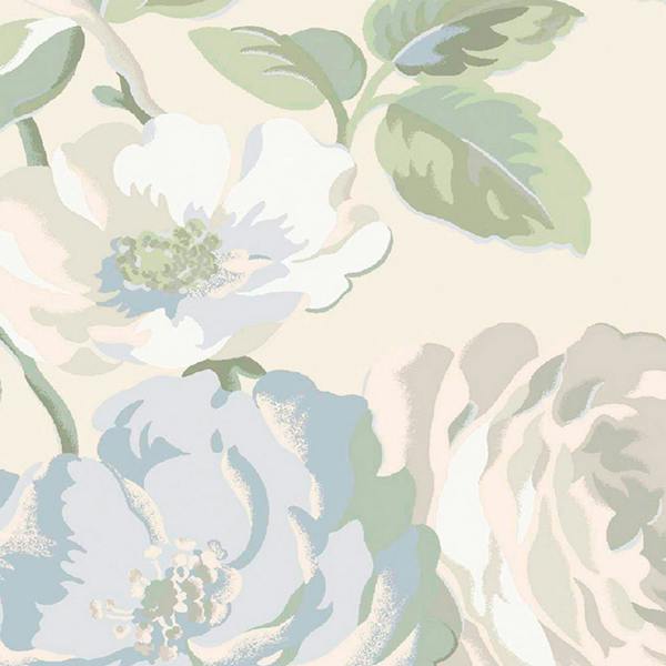 Cath Kidston Garden Rose Blue Wallpaper