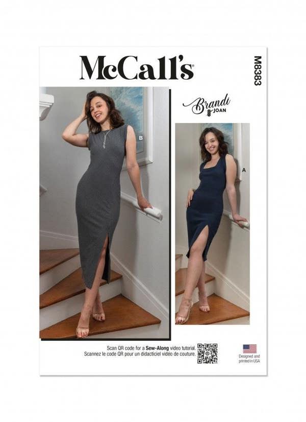 McCalls 8383 Paper Sewing Pattern – Women's Dress, Intermediate