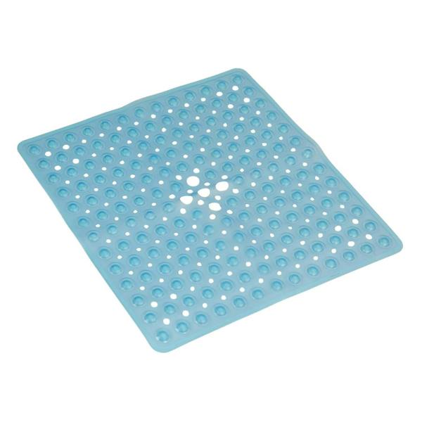 Top 3 Non-Slip Durable Bath Shower Mat with Suction Cups 53cm x 53cm Blue