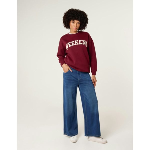 Blue Vanilla Elasticated Washed Jeans