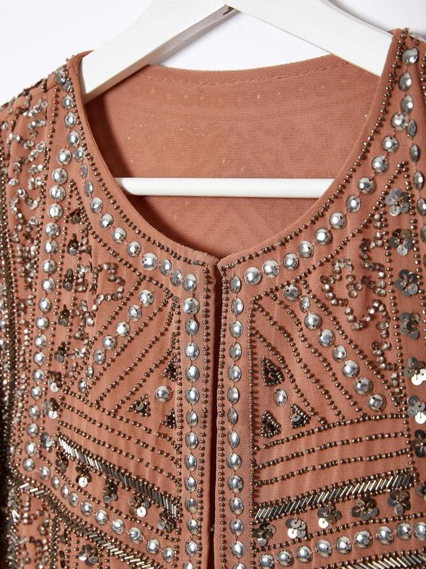 Rose & Nancy Briar Mink Pink Sequin Trophy Jacket