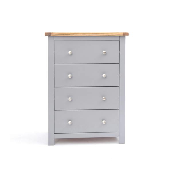 Mirano 4 Drawer Chest of Drawers Chrome Knob