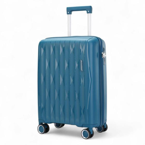 Infinity Luggage Robust Hard Shell Cabin Suitcase 37.5 x 20.5 x 55 cm TSA Luggage Suitable for Easyjet, Ryanair, Wizzair