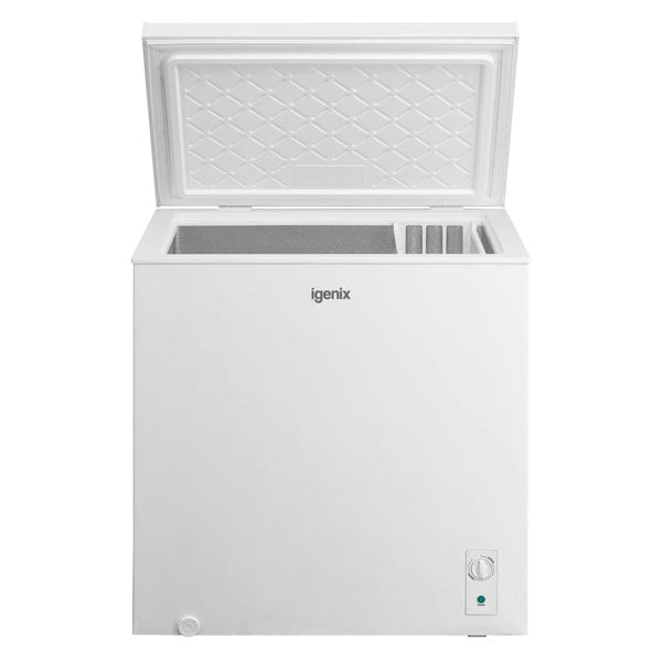 igenix Freestanding Chest Freezer, 198 Litre, White