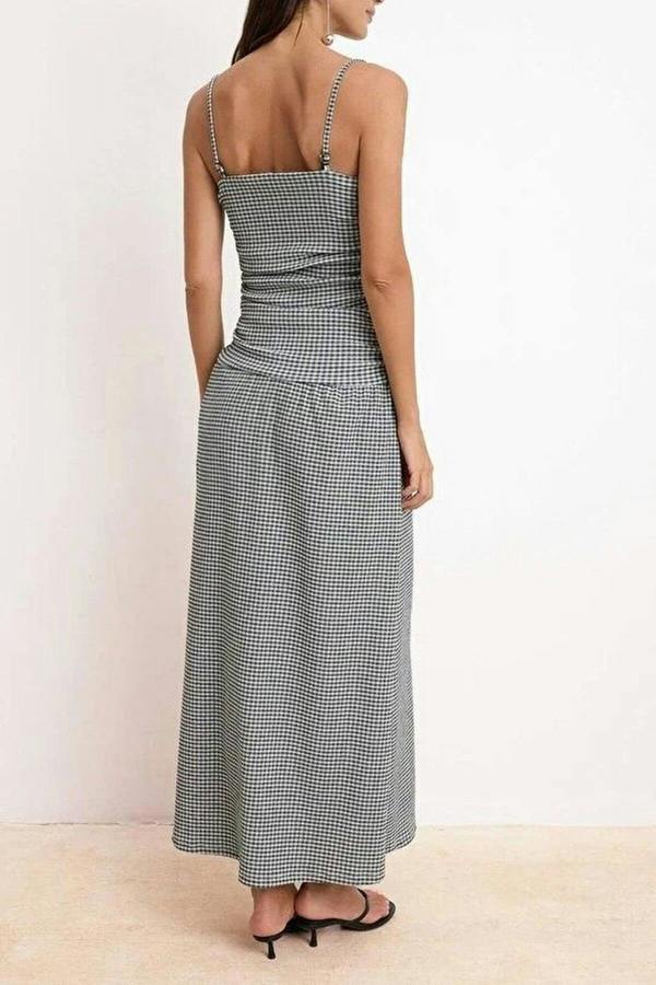 WOVCOR A-Line Strapless Ruched Maxi Textured Knit Dress