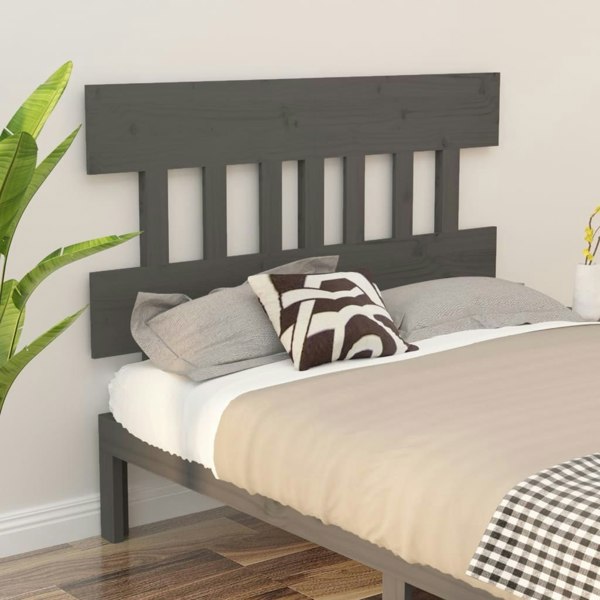Berkfield Bed Headboard Grey 183.5x3x81 cm Solid Wood Pine