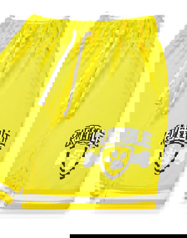 Paw Patrol Boys Yellow Rubble 2 Piece Basketball Set